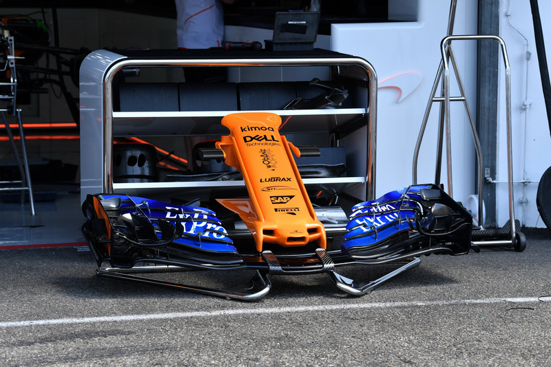 Morro y alerón delantero del McLaren MCL33