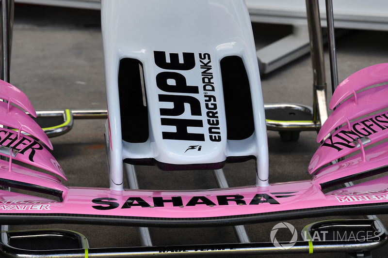 Force India VJM11, dettaglio del naso