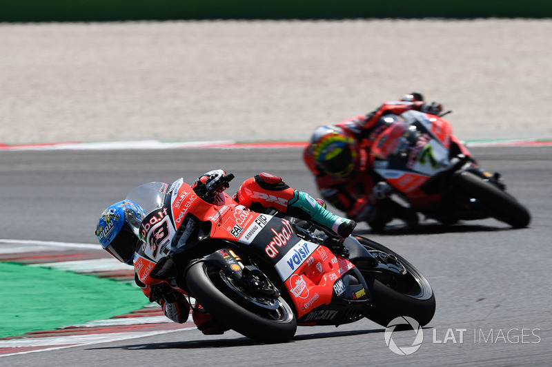 Marco Melandri, Aruba.it Racing-Ducati SBK Team, Chaz Davies, Aruba.it Racing-Ducati SBK Team