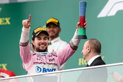 Podium: derde Sergio Perez, Force India