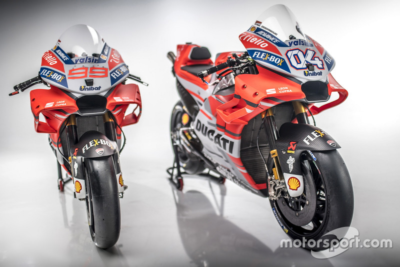 Bikes of Andrea Dovizioso and  Jorge Lorenzo, Ducati Team