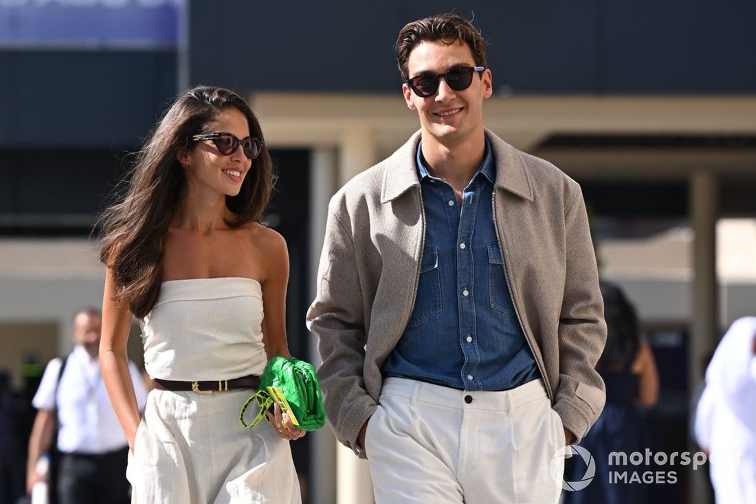 George Russell, Mercedes-AMG F1 Team, namorada Carmen Montero Mundt