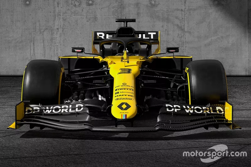 Logo de #WeRaceAsOne en el Renault R.S.20