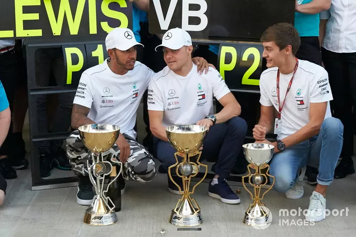 Lewis Hamilton, Mercedes AMG F1, Valtteri Bottas, Mercedes AMG F1, George Russell
