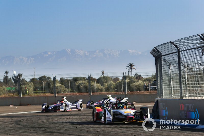 Lucas di Grassi, Audi Sport ABT Schaeffler, Audi e-tron FE05, Robin Frijns, Envision Virgin Racing, Audi e-tron FE05, Sam Bird, Envision Virgin Racing, Audi e-tron FE05