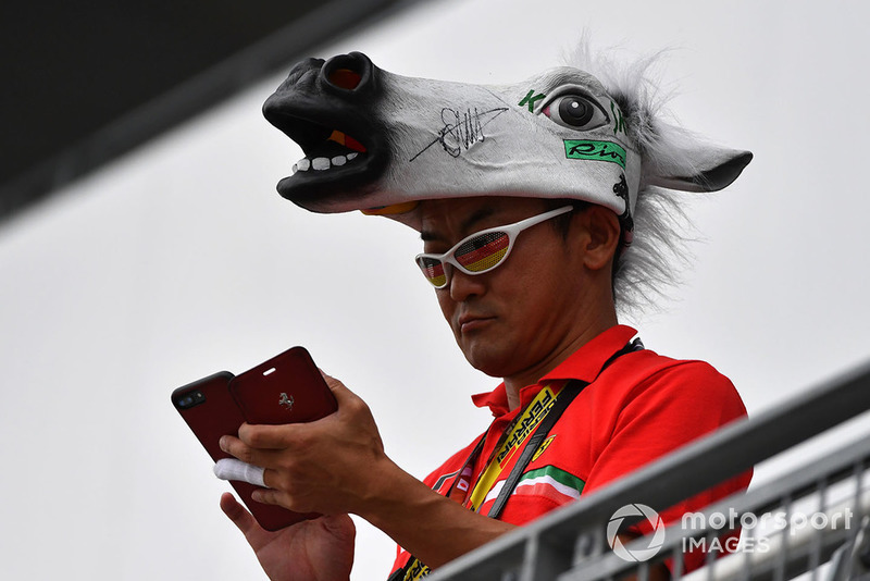 Fans Sebastian Vettel, Ferrari