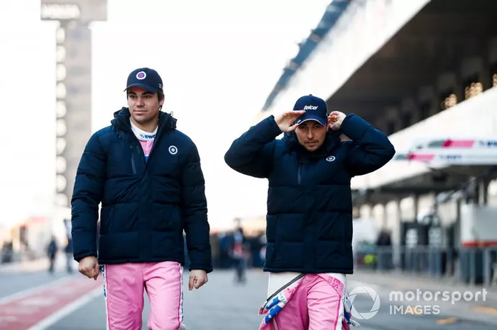 Lance Stroll, Racing Point y Sergio Perez, Racing Point