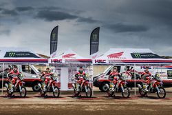 Michael Metge, Paulo Goncalves, Ricky Brabec, Kevin Benavides, Joan Barreda, Monster Energy Honda Te