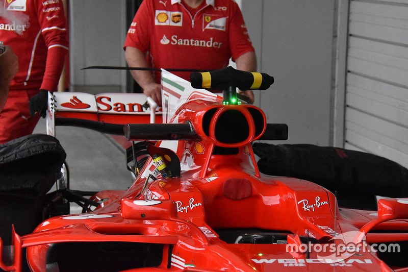 Ferrari SF70H: Airbox und Heckflügel