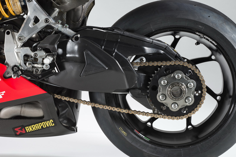 Detalle de la moto de Marco Melandri, Ducati Team