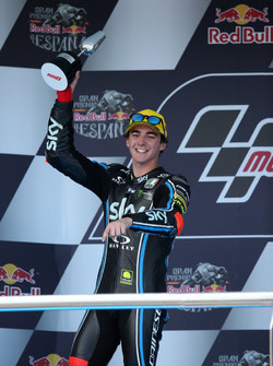 Podium: second place Francesco Bagnaia, Sky Racing Team VR46