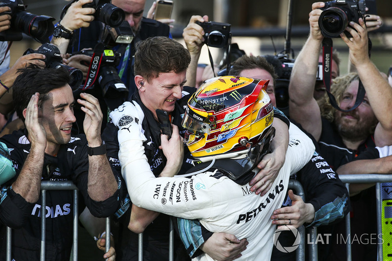 Race winner Lewis Hamilton, Mercedes AMG F1