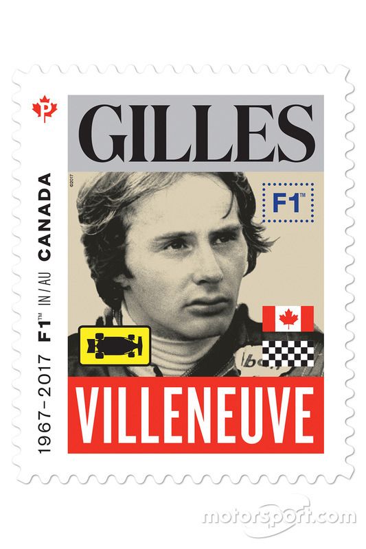 Sello de Correo de Gilles Villeneuve