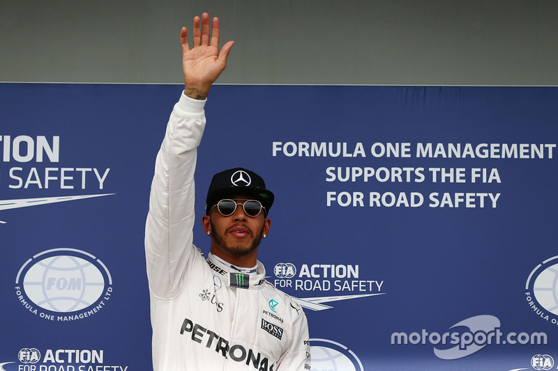 Polesitter Lewis Hamilton, Mercedes AMG F1 Team