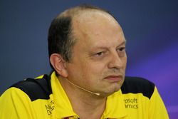 Frédéric Vasseur, Directeur de la Compétition Renault Sport F1 Team durant la conférence de presse