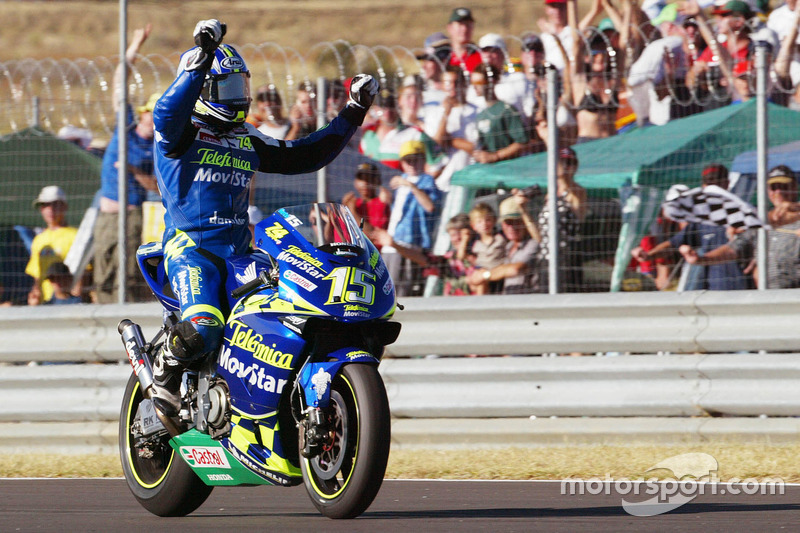 Race winner Sete Gibernau, Telefónica Movistar Honda