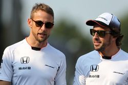 Jenson Button,, McLaren Honda y Fernando Alonso,, McLaren Honda