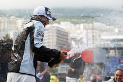 Серхио Перес, Sahara Force India F1 празднует третье место с командой