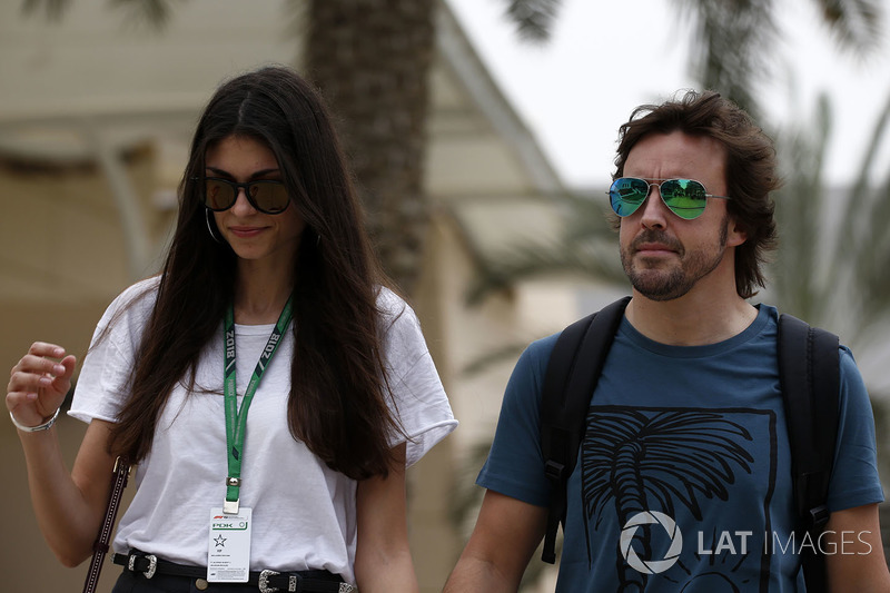 Fernando Alonso, McLaren et sa compagne Linda Morselli