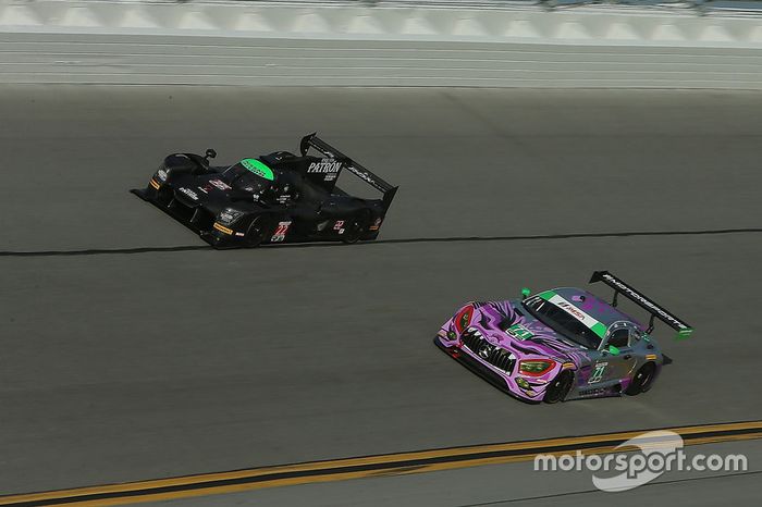 #71 P1 Motorsports Mercedes AMG GT3: Kenton Koch, Robert Foley III, Juan Perez, Loris Spinelli, #22 Tequila Patron ESM Nissan DPi: Pipo Derani, Johannes van Overbeek, Nicolas Lapierre