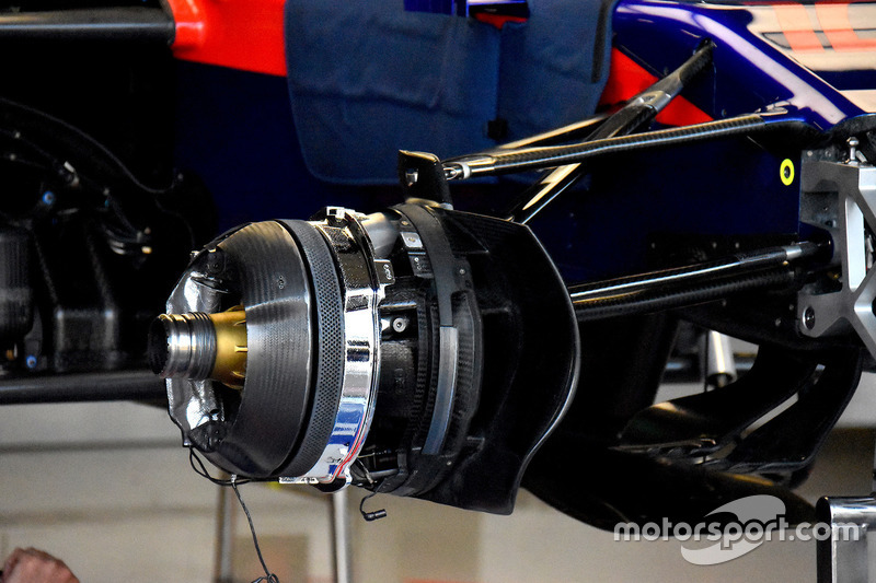 Frenos del ST13 del coche de Scuderia Toro Rosso