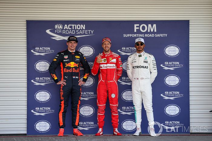 Pole, Sebastian Vettel, Ferrari, Max Verstappen, Red Bull Racing, Lewis Hamilton, Mercedes AMG F3
