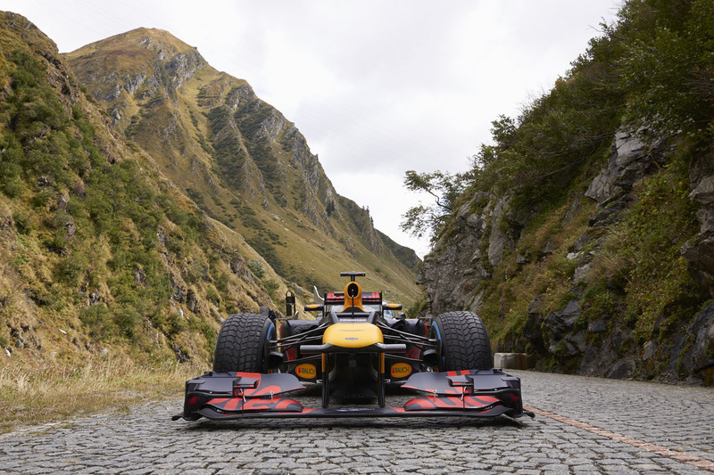 Red Bull F1 at Gotthard Pass