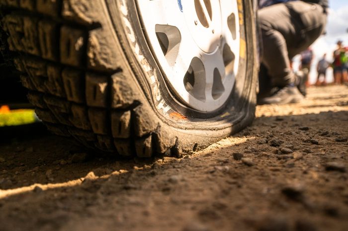 Flat tyre