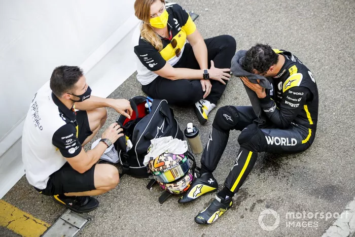 Daniel Ricciardo, Renault F1 en Parc Ferme 