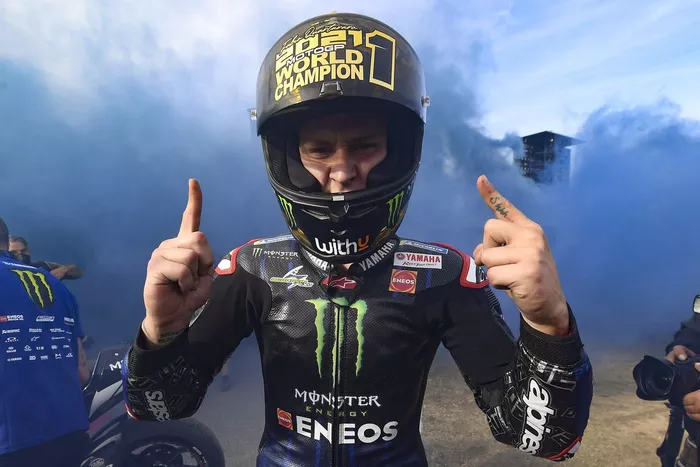 El campeón del mundo Fabio Quartararo, Yamaha Factory Racing