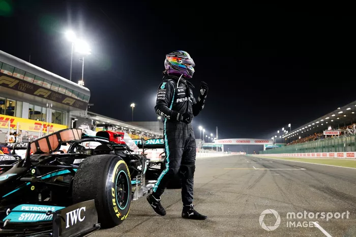 Lewis Hamilton, Mercedes, ganador del GP de Qatar