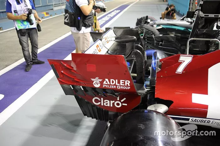 Alerón trasero del Alfa Romeo Racing C38