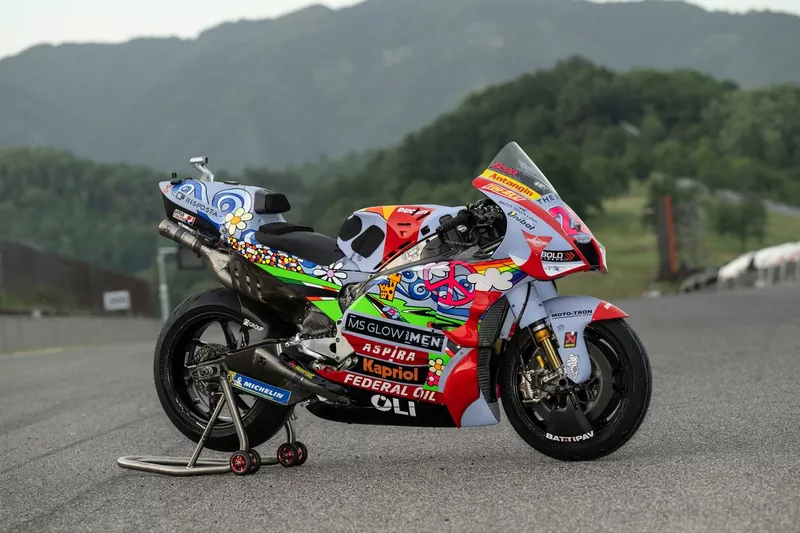 La livrée spéciale de l'équipe Gresini pour le Grand Prix d'Italie.