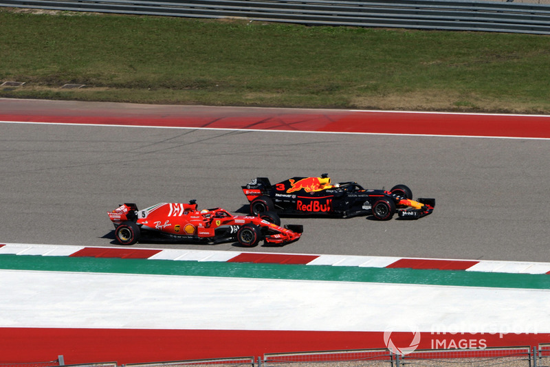 Даніель Ріккардо, Red Bull Racing RB14, Себастьян Феттель, Ferrari SF71H