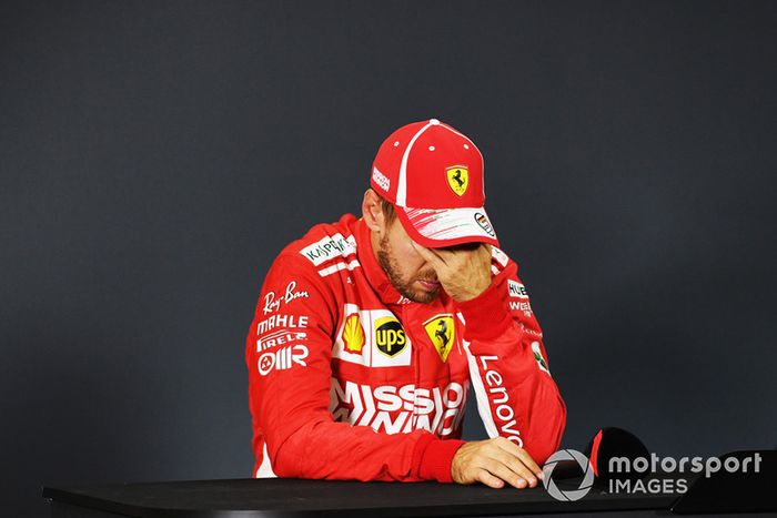 Sebastian Vettel, Ferrari en conferencia de prensa