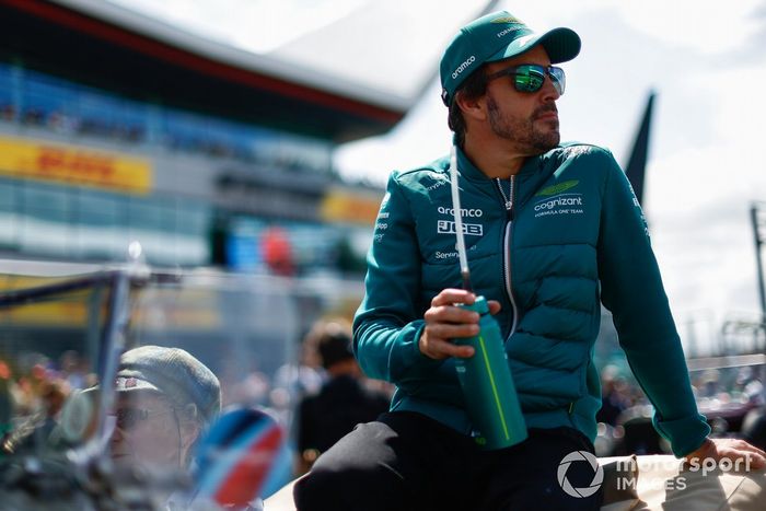 Fernando Alonso, Aston Martin F1 Team en el desfile de pilotos