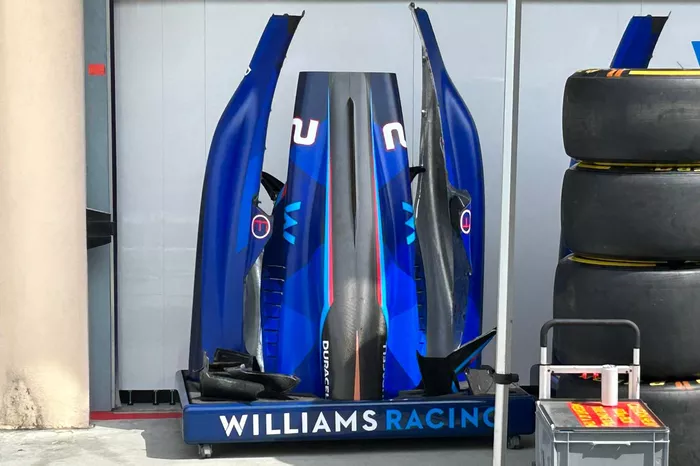 Detalle de la carrocería del Williams FW45
