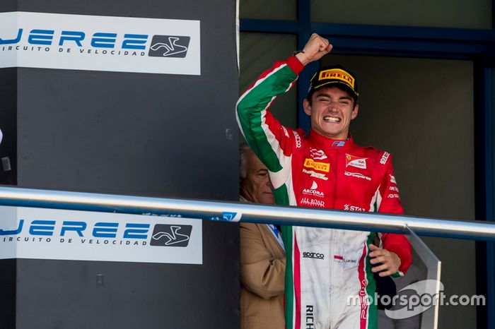 Charles Leclerc finalmente conseguiu confirmar o título antecipado da F2 ao vencer a corrida 1 em Jerez. Artem Markelov  levou a melhor no domingo.