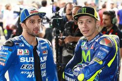 Andrea Iannone, Team Suzuki MotoGP; Valentino Rossi, Yamaha Factory Racing
