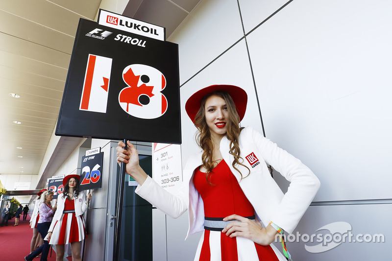 Lance Stroll, Williams Grid Girl