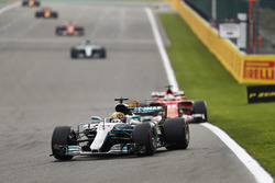Льюіс Хемілтон, Mercedes AMG F1 W08, Себастьян Феттель, Ferrari SF70H, Валттері Боттас, Mercedes AMG