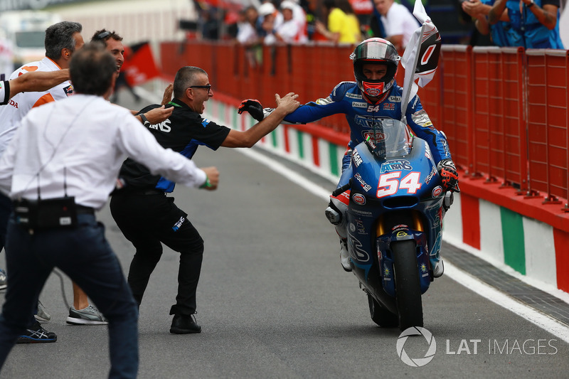 Race winner Mattia Pasini, Italtrans Racing Team