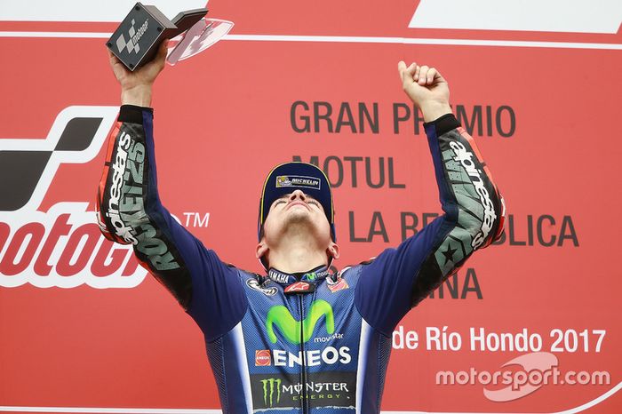 Podio: Maverick Viñales, Yamaha Factory Racing