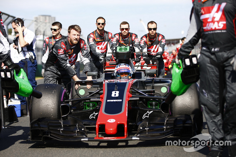 Abandon : Romain Grosjean (Haas F1)