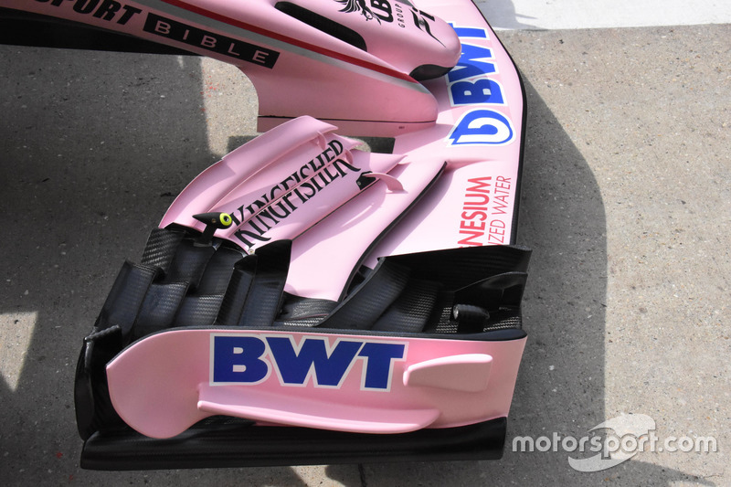 Nouvel aileron avant de la Sahara Force India F1 VJM10