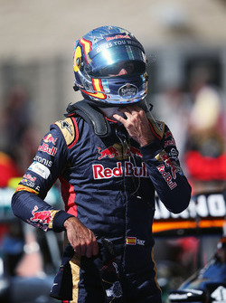 Carlos Sainz Jr, Scuderia Toro Rosso en parc ferme
