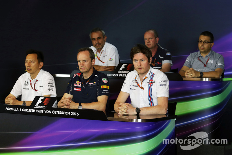 The FIA Press Conference: Beat Zehnder, Sauber F1 Team Manager; Graham Watson, Scuderia Toro Rosso T