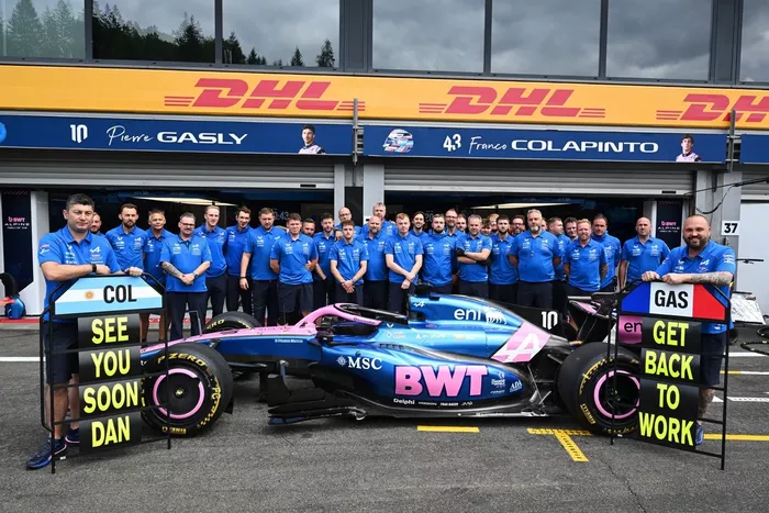 Mensaje del equipo Alpine F1 desde el callejón de boxes
