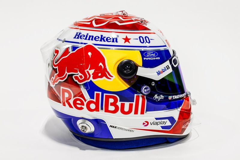 Casque de Max Verstappen, Red Bull Racing  