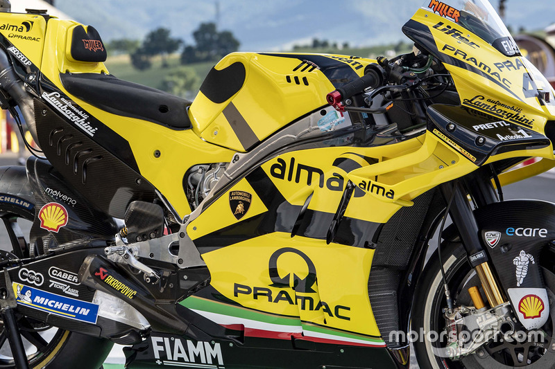 La speciale livrea Lamborghini della Pramac Racing